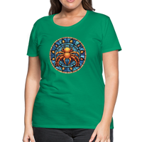 Thumbnail for Women’s Mosaic Cancer Premium T-Shirt - kelly green