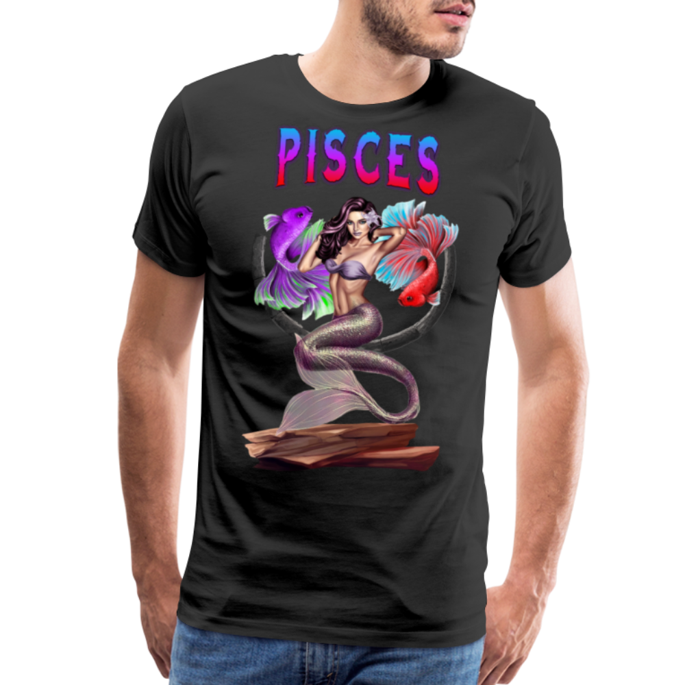 Men's Astral Pisces Premium T-Shirt - black