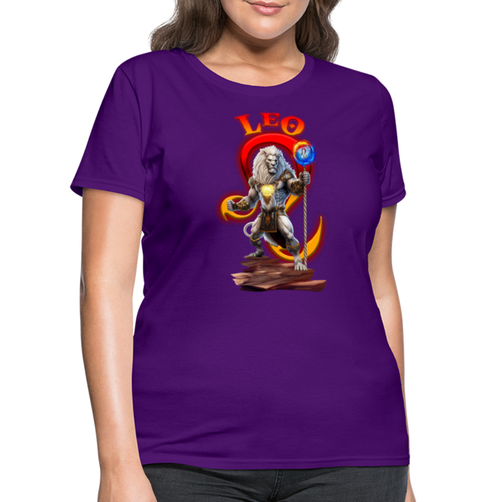 Astral Leo Women's T-Shirt - purple