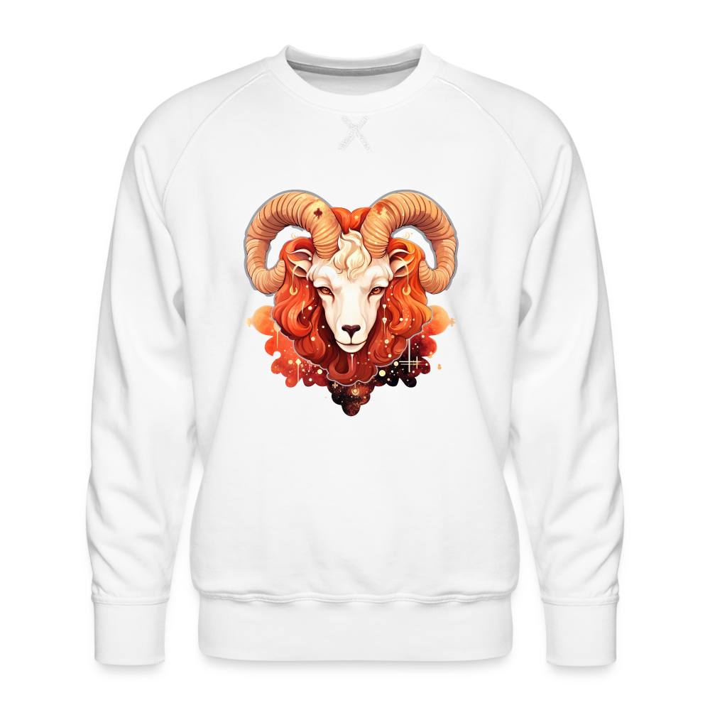 Men’s Symbol Aries Premium Sweatshirt - white