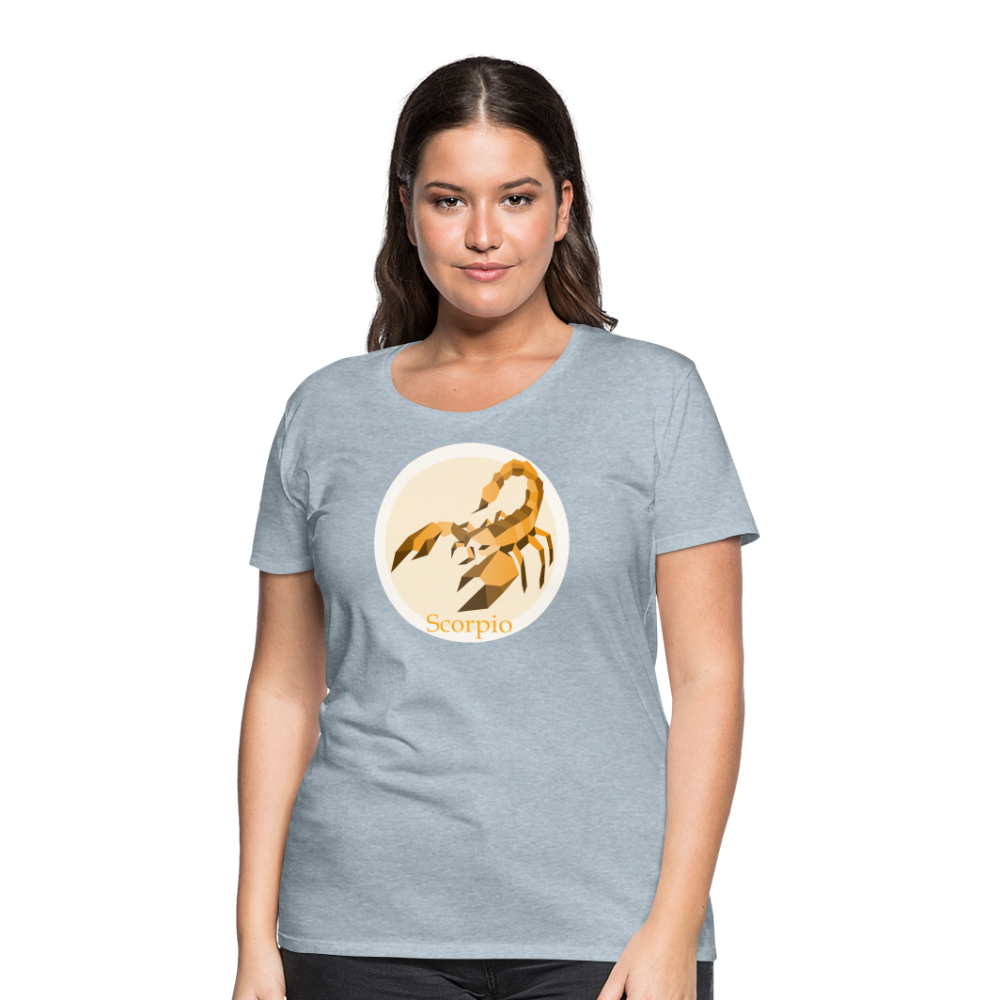 Women’s Mosaic Scorpio Premium T-Shirt - heather ice blue