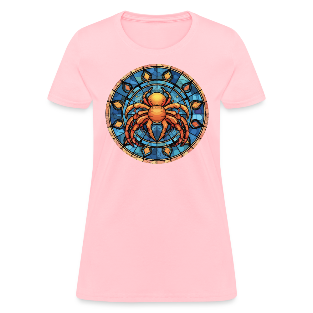 Women's Mosaic Cancer T-Shirt - pink