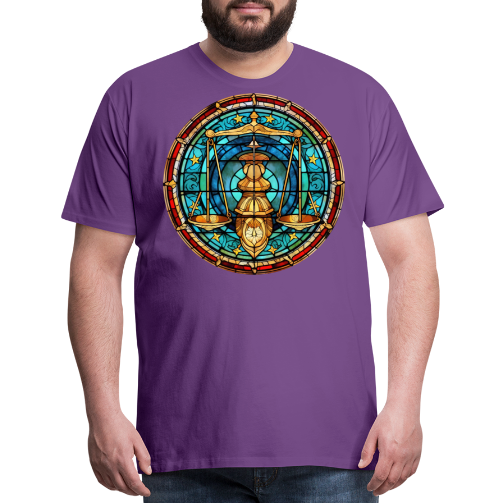 Men's Mosaic Libra Premium T-Shirt - purple