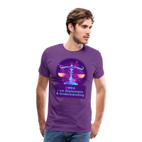 Thumbnail for Men's Neon Libra Premium T-Shirt - purple