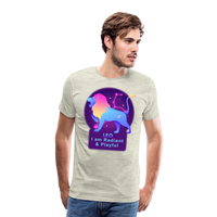 Thumbnail for Men's Neon Leo Premium T-Shirt - heather oatmeal