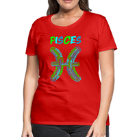 Thumbnail for Women's Power Words Pisces Premium T-Shirt - red