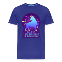 Thumbnail for Men's Neon Taurus Premium T-Shirt - royal blue