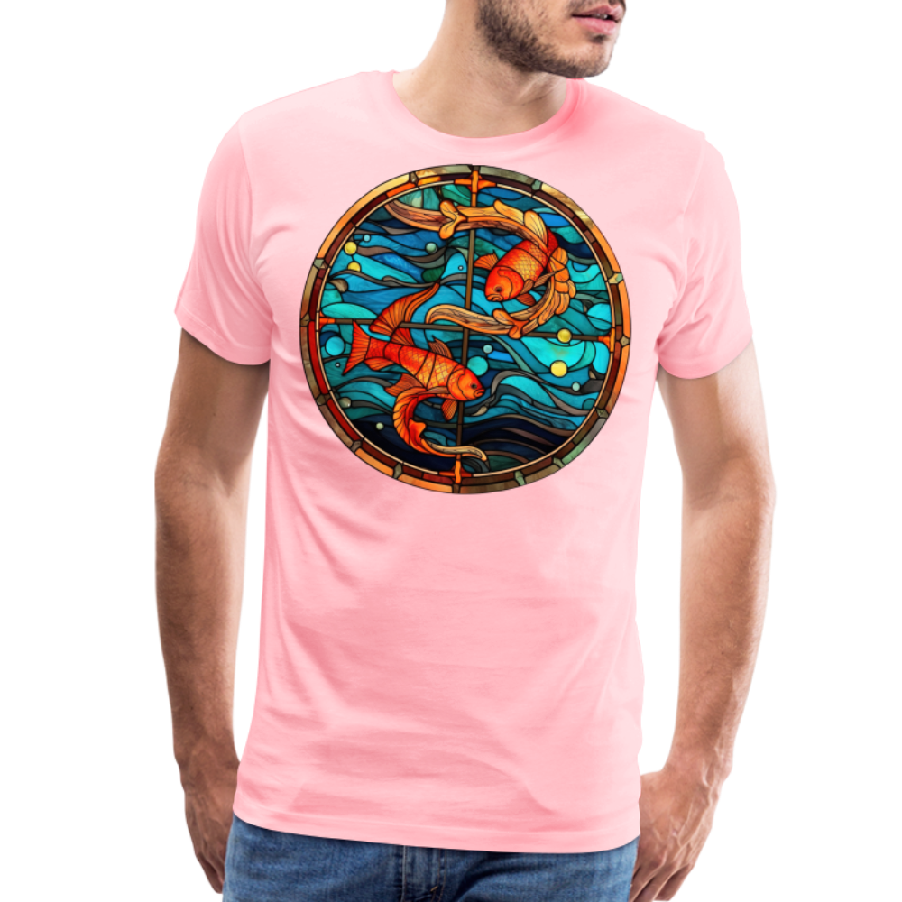 Men's Mosaic Pisces Premium T-Shirt - pink