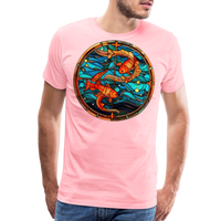 Thumbnail for Men's Mosaic Pisces Premium T-Shirt - pink