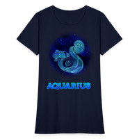 Thumbnail for Women's Stellar Aquarius T-Shirt - navy