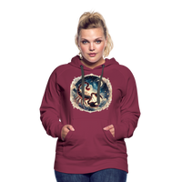 Thumbnail for Women’s Mythical Scorpio Premium Hoodie - burgundy