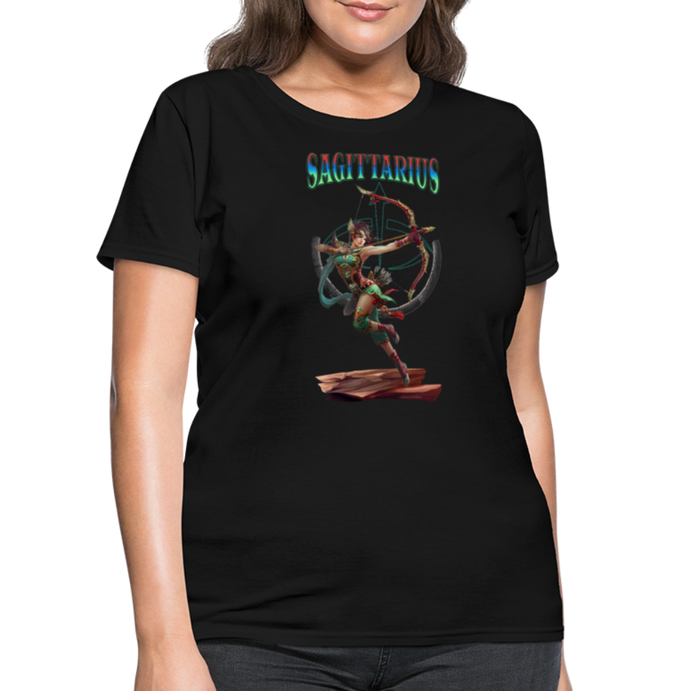 Astral Sagittarius Women's T-Shirt - black