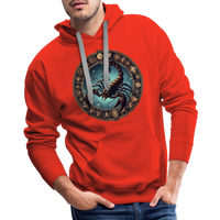 Thumbnail for Men’s Mythical Scorpio Premium Hoodie - red