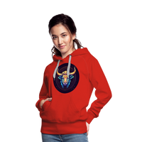 Thumbnail for Women’s Magic Taurus Premium Hoodie - red