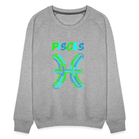 Thumbnail for Women's Power Words Pisces Premium Sweatshirt - heather grey