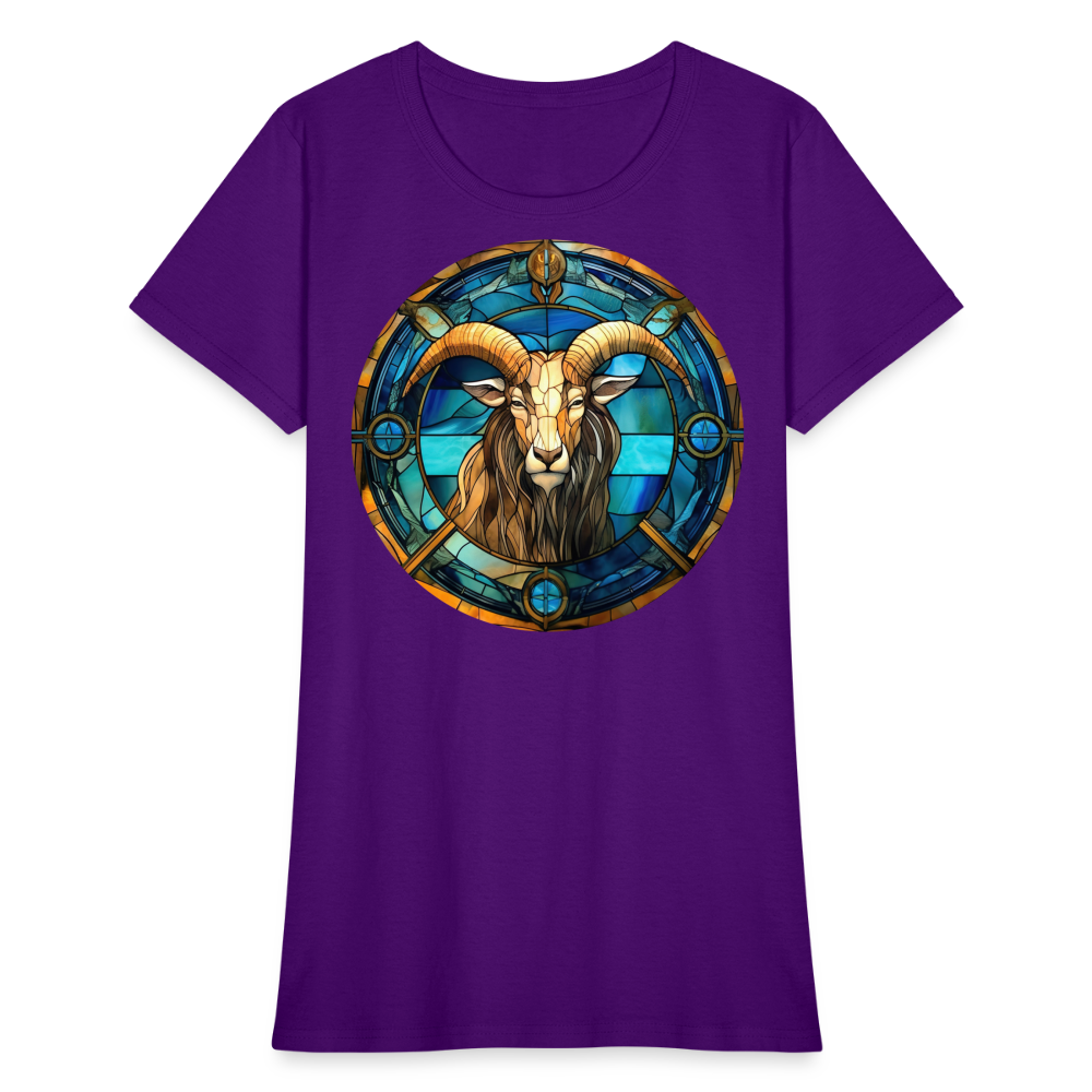 Women's Mosaic Capricorn T-Shirt - purple