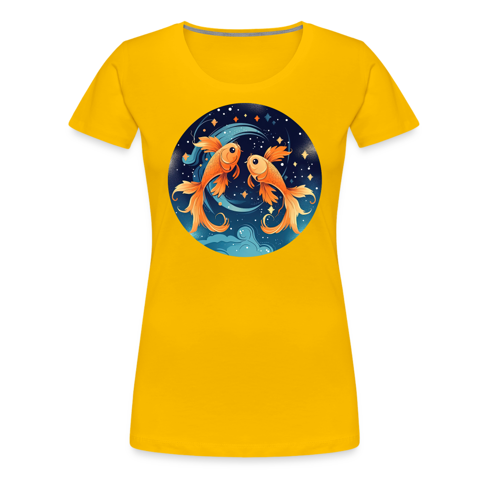 Women’s Magic Pisces Premium T-Shirt - sun yellow