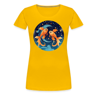 Thumbnail for Women’s Magic Pisces Premium T-Shirt - sun yellow