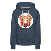 Thumbnail for Women’s Symbol Aries Premium Hoodie - heather denim