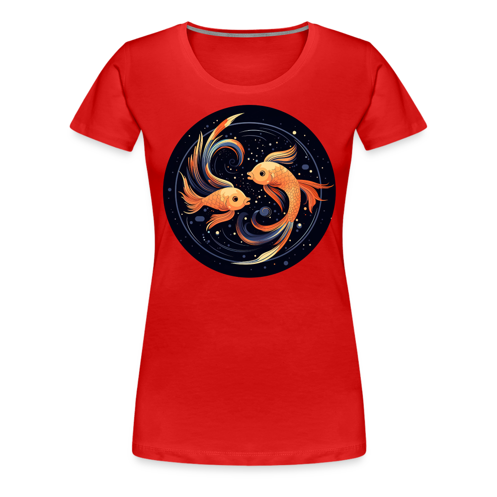 Women’s Mystic Pisces Premium T-Shirt - red