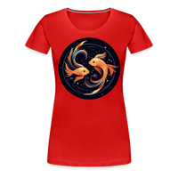 Thumbnail for Women’s Mystic Pisces Premium T-Shirt - red