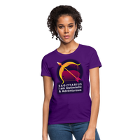 Thumbnail for Women's Glow Sagittarius T-Shirt - purple