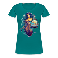 Thumbnail for Women’s Mythical Aquarius Premium T-Shirt - teal