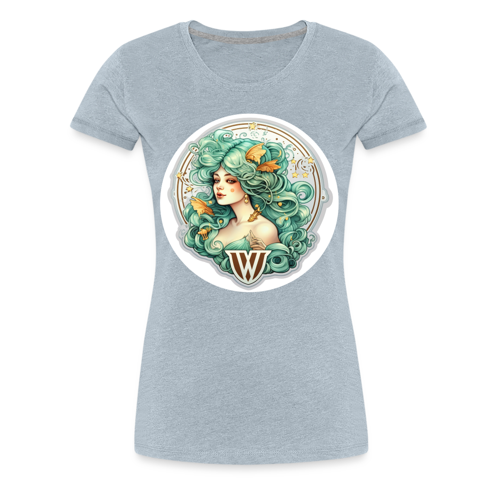 Women’s Symbol Virgo Premium T-Shirt - heather ice blue