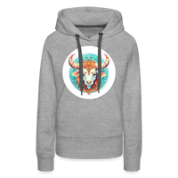 Thumbnail for Women’s Symbol Taurus Premium Hoodie - heather grey