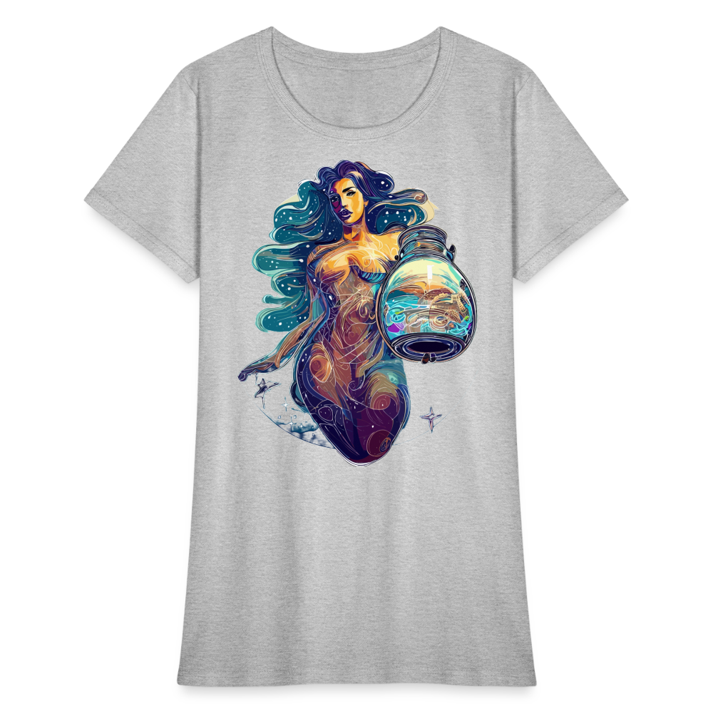 Women's Mythical Aquarius T-Shirt - heather gray