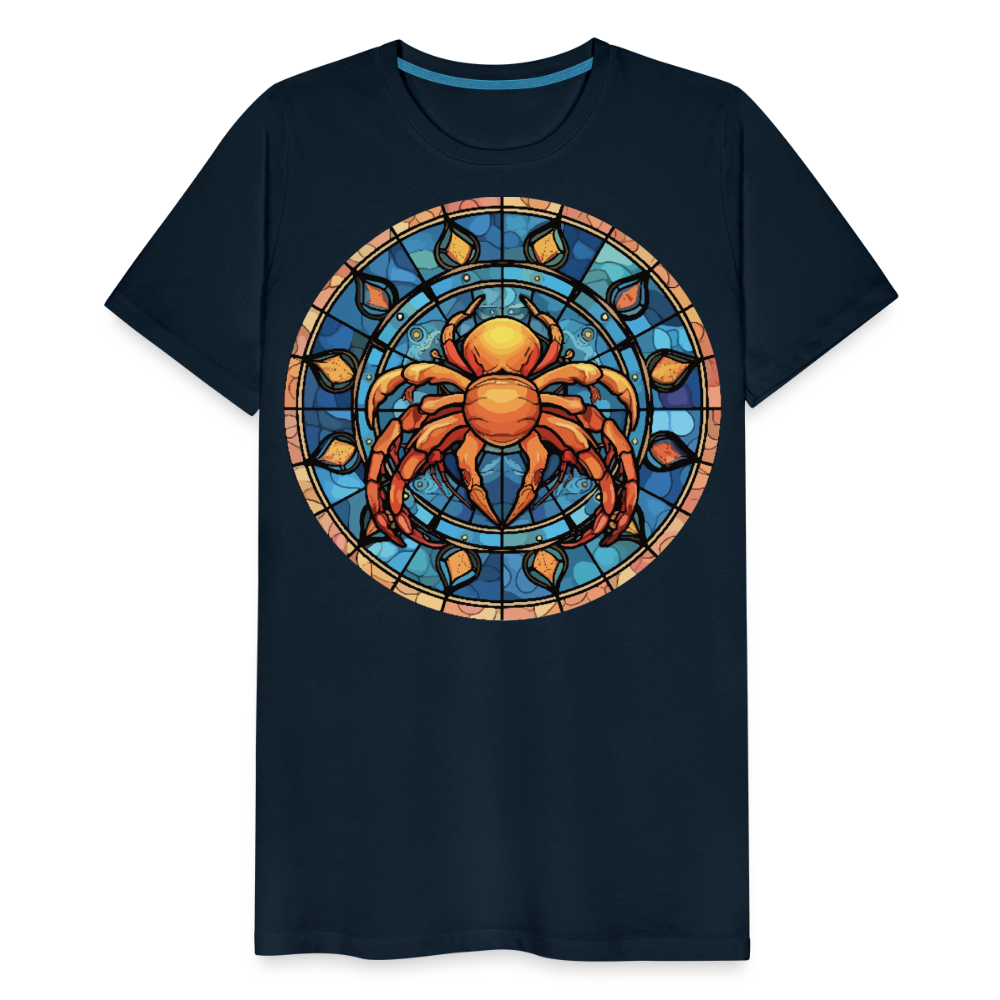 Men's Mosaic Cancer Premium T-Shirt - deep navy