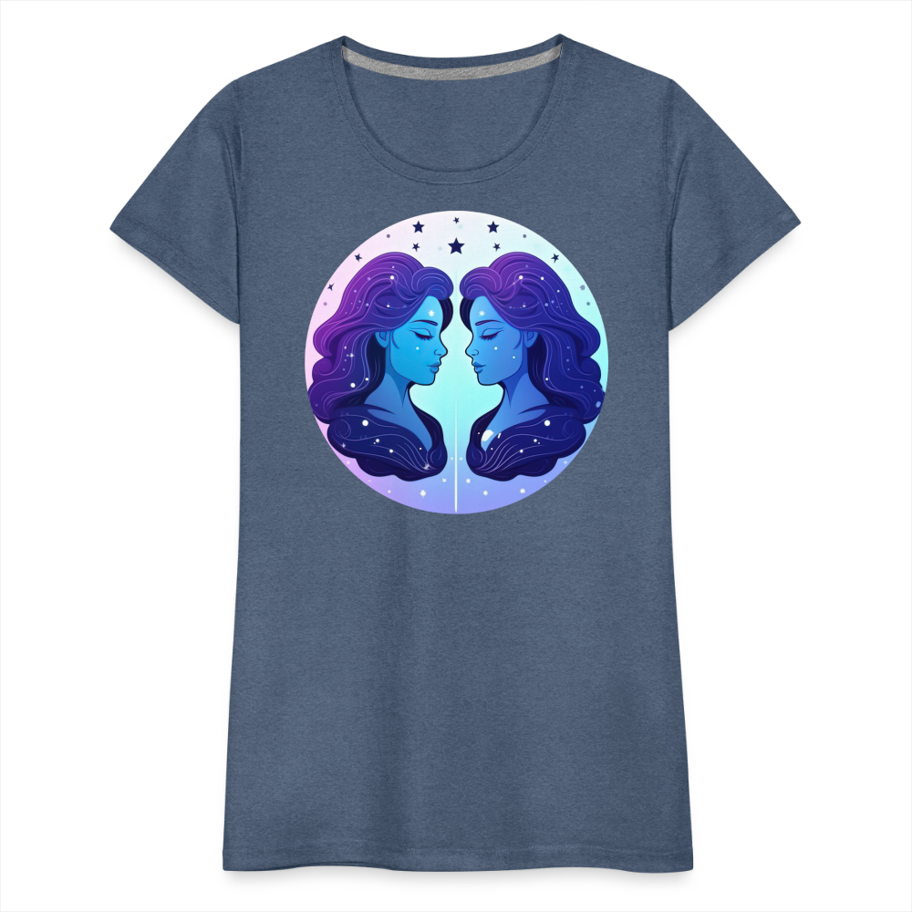 Women’s Magic Gemini Premium T-Shirt - heather blue