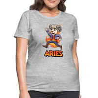 Thumbnail for Women's Playful Aries T-Shirt - heather gray