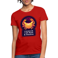 Thumbnail for Women's Glow Cancer T-Shirt - red