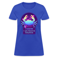 Thumbnail for Women's Neon Cancer T-Shirt - royal blue