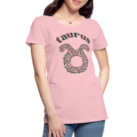 Thumbnail for Women's Power Words Taurus Premium T-Shirt - pink