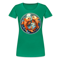 Thumbnail for Women’s Symbol Pisces Premium T-Shirt - kelly green