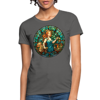 Thumbnail for Women's Mosaic Virgo T-Shirt - charcoal