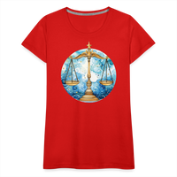 Thumbnail for Women’sMythical Libra Premium T-Shirt - red