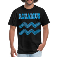 Thumbnail for Men's Power Words Aquarius Classic T-Shirt - black