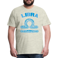 Thumbnail for Men's Power Words Libra Premium T-Shirt - heather oatmeal