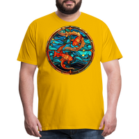 Thumbnail for Men's Mosaic Pisces Premium T-Shirt - sun yellow