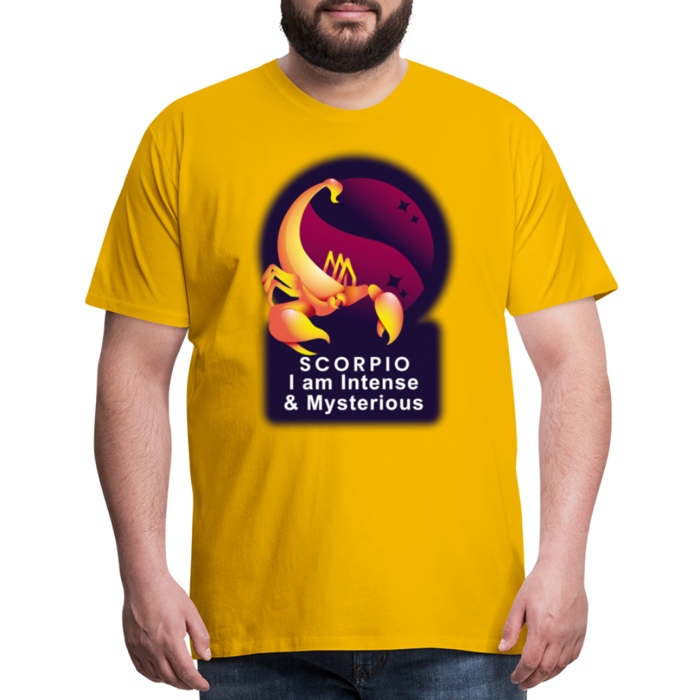 Men's Glow Scorpio Premium T-Shirt - sun yellow