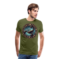 Thumbnail for Men's Mythical Scorpio Premium T-Shirt - olive green