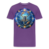 Thumbnail for Men's Symbol Scorpio Premium T-Shirt - purple