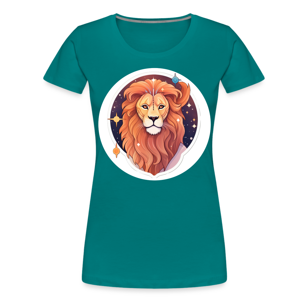 Women's Symbol Leo Premium T-Shirt - teal