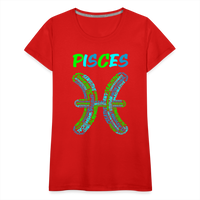 Thumbnail for Women's Power Words Pisces Premium T-Shirt - red