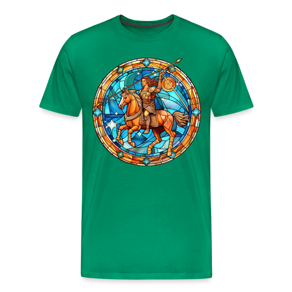 Men's Mosaic Sagittarius Premium T-Shirt - kelly green