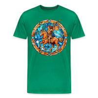 Thumbnail for Men's Mosaic Sagittarius Premium T-Shirt - kelly green