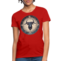 Thumbnail for Women's Mythical Taurus T-Shirt - red